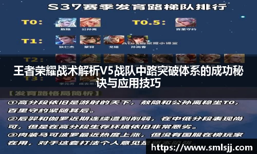 王者荣耀战术解析V5战队中路突破体系的成功秘诀与应用技巧
